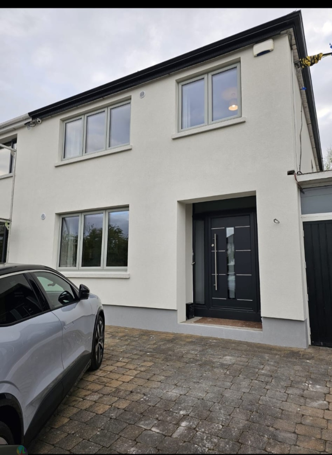 A weather-resistant finished elevation